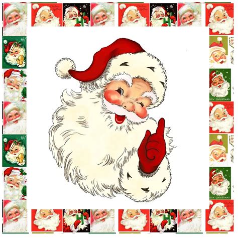 vintage santa claus fabric|vintage santa fabric.